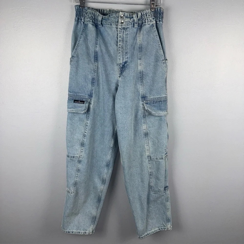 BDG Urban Outfitters Jeans Women's 31 Blue Baggy Cargo‎ Relaxed Skate